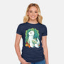 Plesiosaurus-womens fitted tee-Vallina84