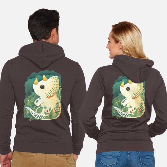 Triceratop-unisex zip-up sweatshirt-Vallina84