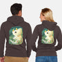 Triceratop-unisex zip-up sweatshirt-Vallina84