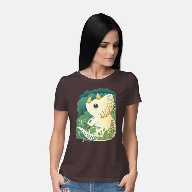 Triceratop-womens basic tee-Vallina84