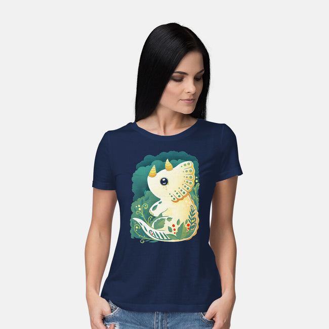 Triceratop-womens basic tee-Vallina84