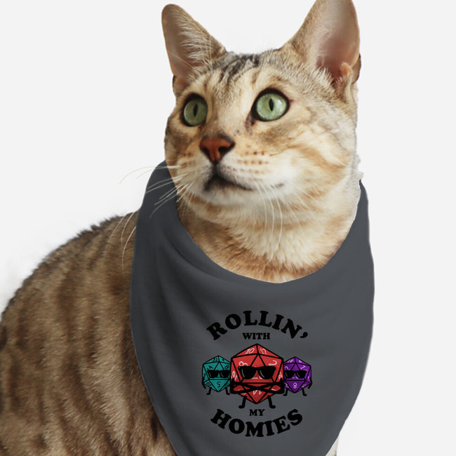Rollin’-cat bandana pet collar-zachterrelldraws