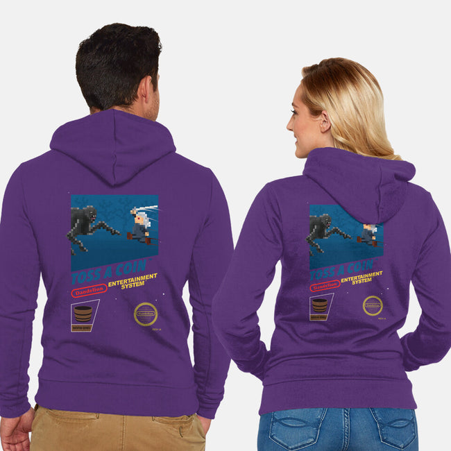 Witcher NES Blackbox-unisex zip-up sweatshirt-Crown&Thistle