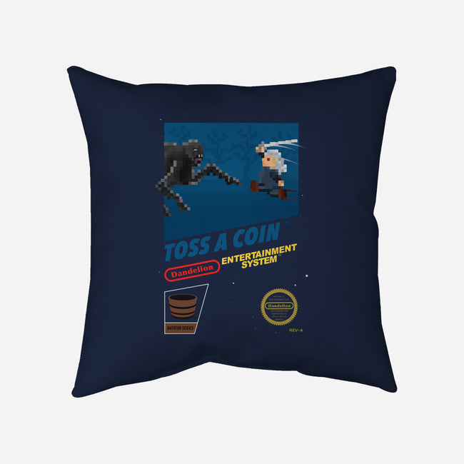 Witcher NES Blackbox-none removable cover w insert throw pillow-Crown&Thistle