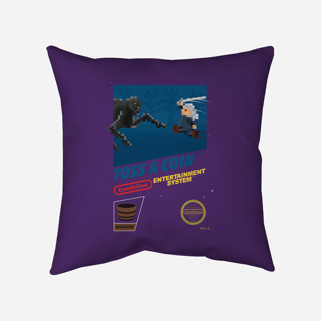 Witcher NES Blackbox-none removable cover w insert throw pillow-Crown&Thistle