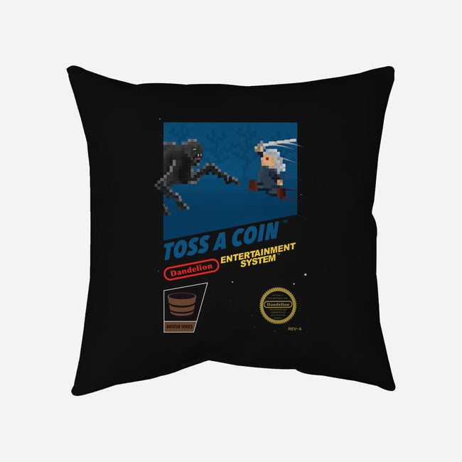 Witcher NES Blackbox-none removable cover throw pillow-Crown&Thistle
