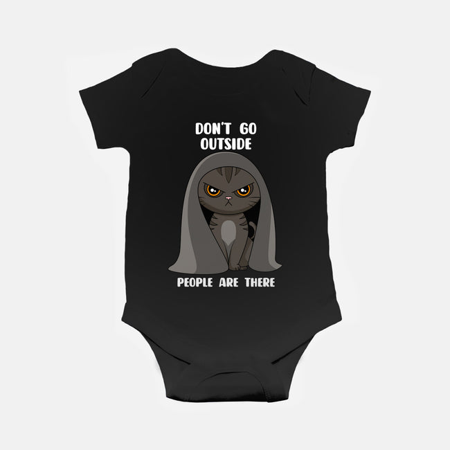 Don't Go Outside-baby basic onesie-rocketman_art