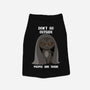 Don't Go Outside-cat basic pet tank-rocketman_art