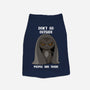 Don't Go Outside-cat basic pet tank-rocketman_art