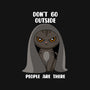 Don't Go Outside-none non-removable cover w insert throw pillow-rocketman_art