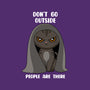 Don't Go Outside-none fleece blanket-rocketman_art