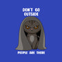 Don't Go Outside-womens racerback tank-rocketman_art