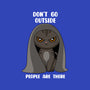Don't Go Outside-cat bandana pet collar-rocketman_art