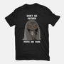 Don't Go Outside-womens basic tee-rocketman_art