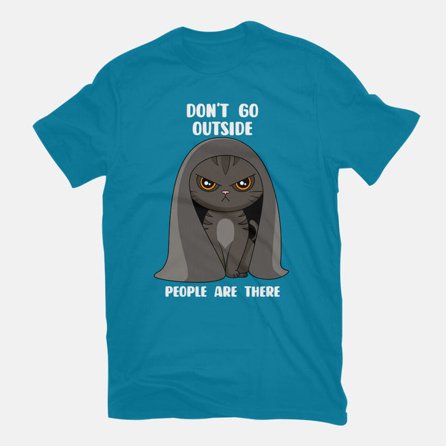 Don't Go Outside-womens basic tee-rocketman_art