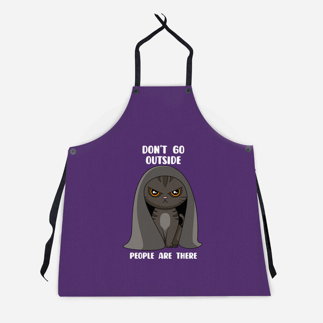 Don't Go Outside-unisex kitchen apron-rocketman_art