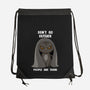 Don't Go Outside-none drawstring bag-rocketman_art