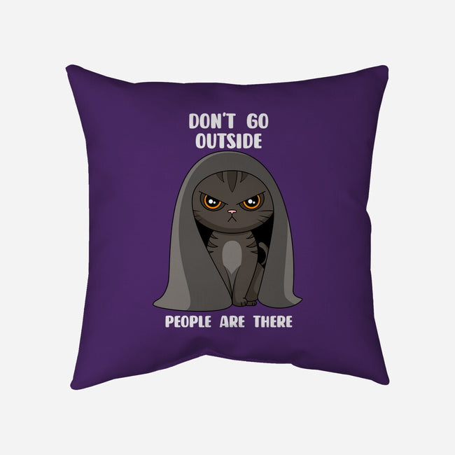 Don't Go Outside-none non-removable cover w insert throw pillow-rocketman_art