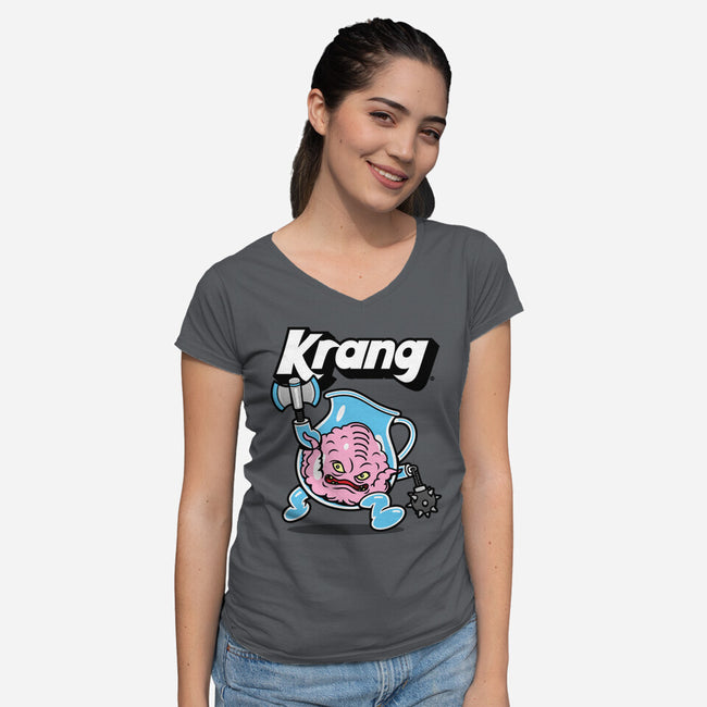 Krang-Aid-womens v-neck tee-Boggs Nicolas