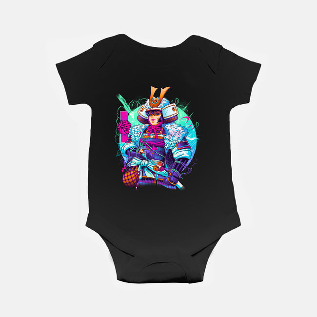 Winter Samurai-baby basic onesie-Bruno Mota