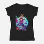 Winter Samurai-womens v-neck tee-Bruno Mota