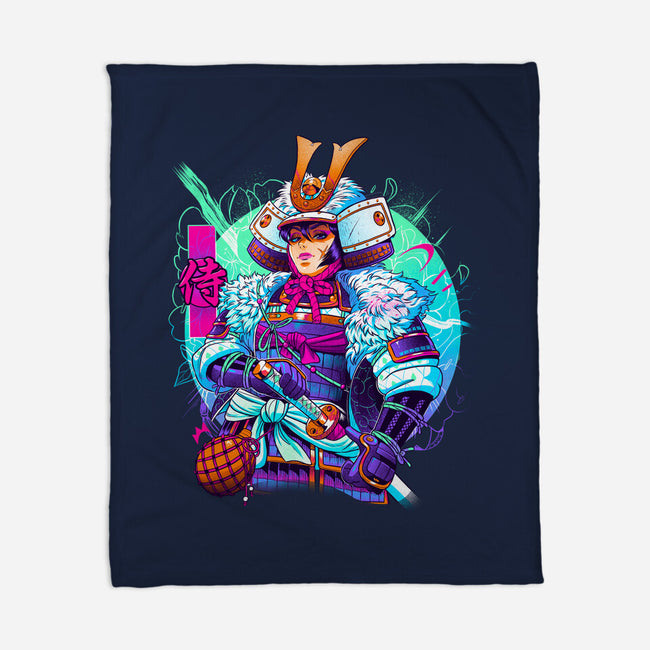 Winter Samurai-none fleece blanket-Bruno Mota