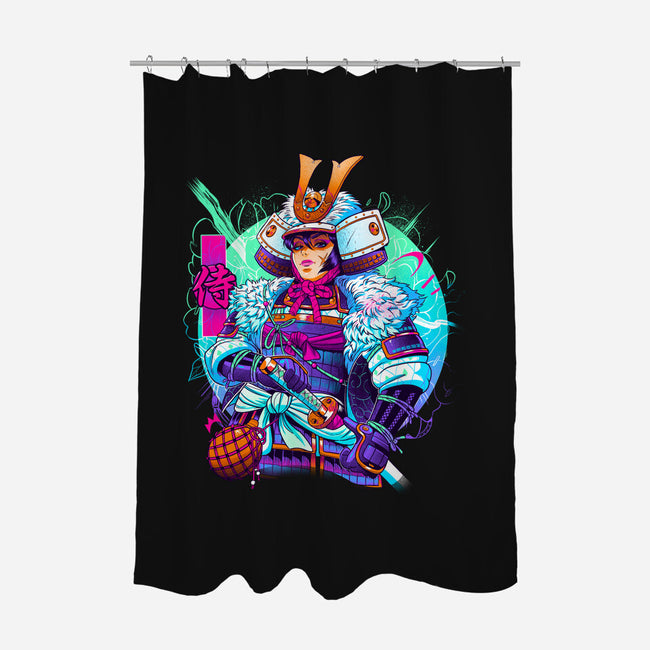 Winter Samurai-none polyester shower curtain-Bruno Mota