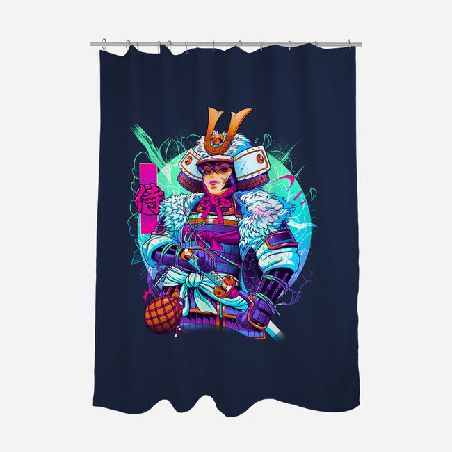 Winter Samurai-none polyester shower curtain-Bruno Mota