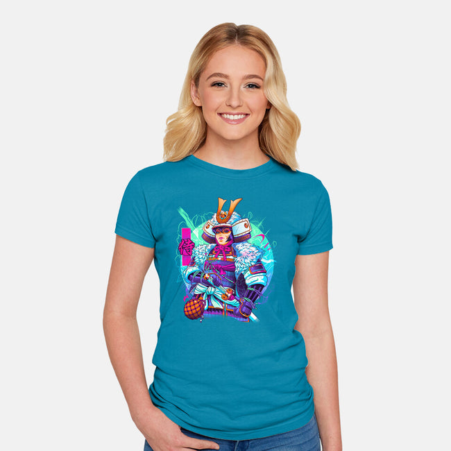Winter Samurai-womens fitted tee-Bruno Mota