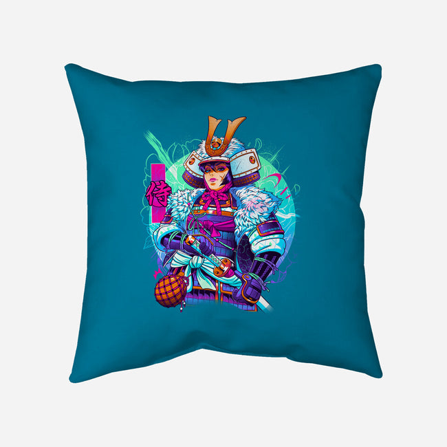 Winter Samurai-none removable cover w insert throw pillow-Bruno Mota