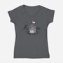 Retro Gaming Ace-womens v-neck tee-kg07