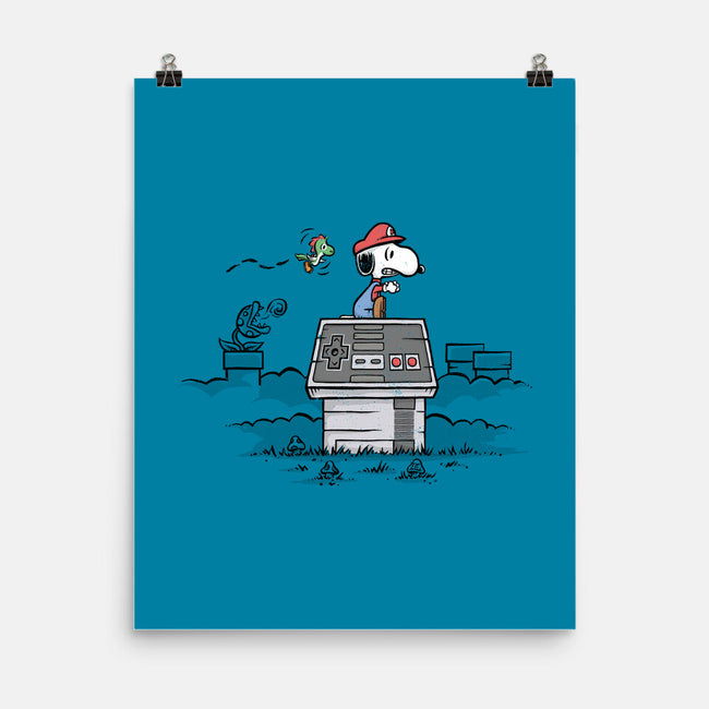 Retro Gaming Ace-none matte poster-kg07