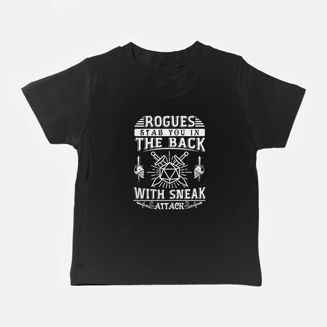 Rogues Stab In The Back-baby basic tee-ShirtGoblin