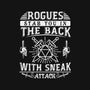 Rogues Stab In The Back-none stretched canvas-ShirtGoblin