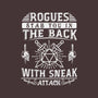 Rogues Stab In The Back-none glossy sticker-ShirtGoblin