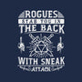 Rogues Stab In The Back-womens v-neck tee-ShirtGoblin