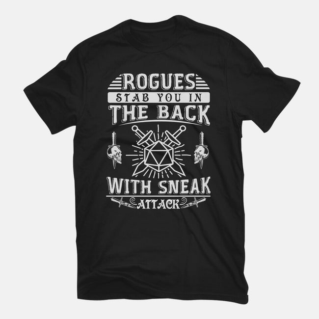 Rogues Stab In The Back-mens basic tee-ShirtGoblin