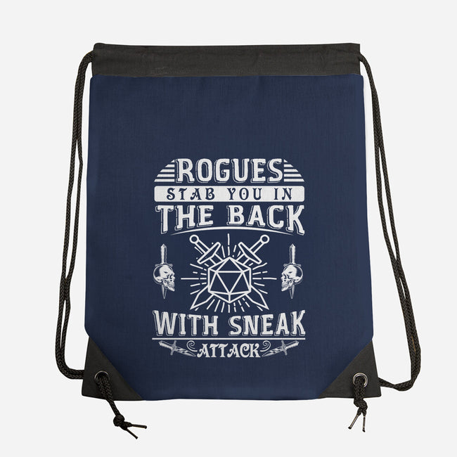 Rogues Stab In The Back-none drawstring bag-ShirtGoblin