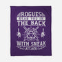 Rogues Stab In The Back-none fleece blanket-ShirtGoblin