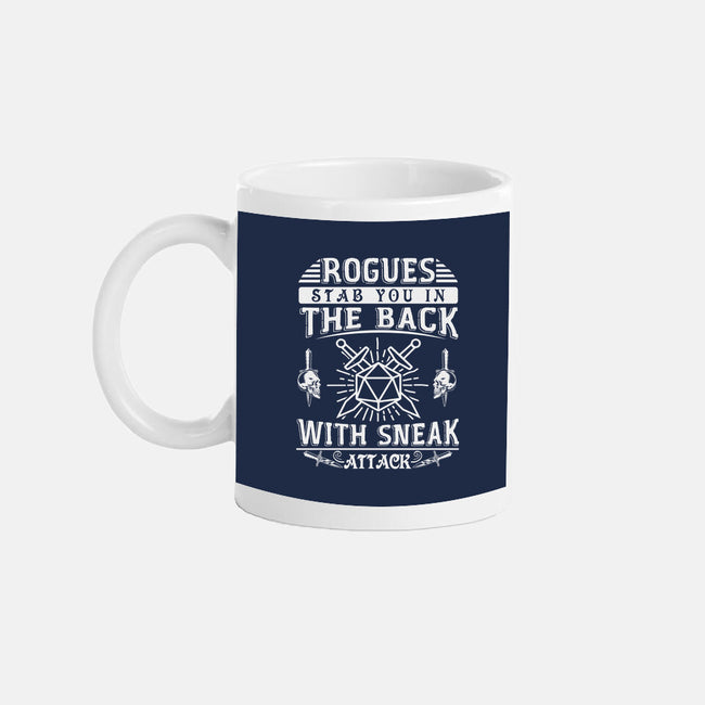Rogues Stab In The Back-none glossy mug-ShirtGoblin