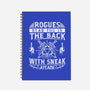 Rogues Stab In The Back-none dot grid notebook-ShirtGoblin