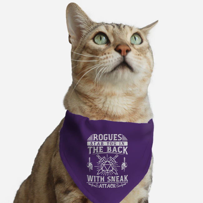 Rogues Stab In The Back-cat adjustable pet collar-ShirtGoblin