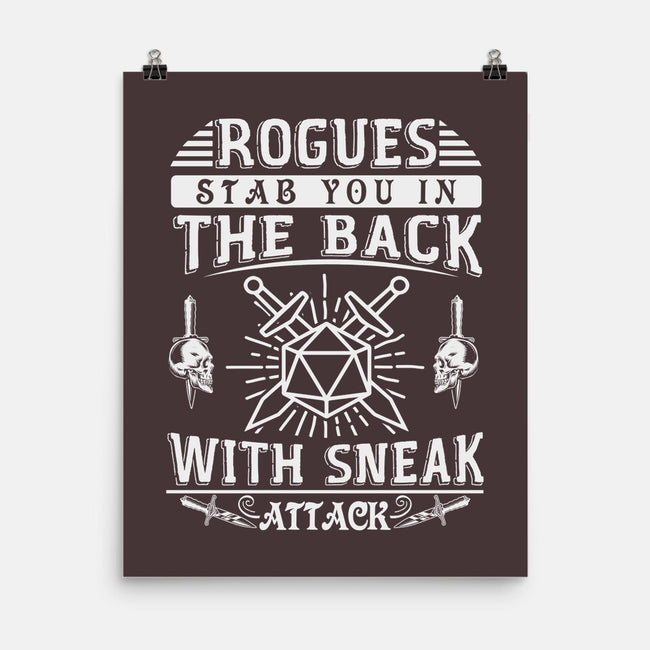 Rogues Stab In The Back-none matte poster-ShirtGoblin