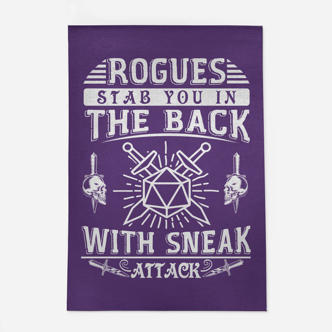 Rogues Stab In The Back-none indoor rug-ShirtGoblin