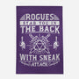 Rogues Stab In The Back-none indoor rug-ShirtGoblin
