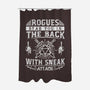 Rogues Stab In The Back-none polyester shower curtain-ShirtGoblin