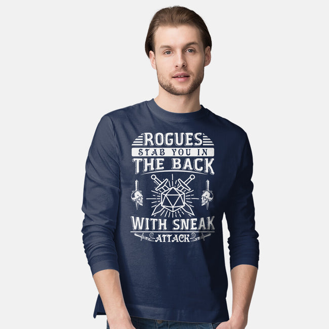 Rogues Stab In The Back-mens long sleeved tee-ShirtGoblin