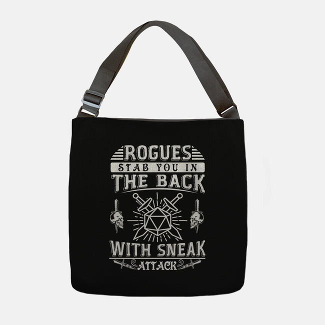 Rogues Stab In The Back-none adjustable tote-ShirtGoblin