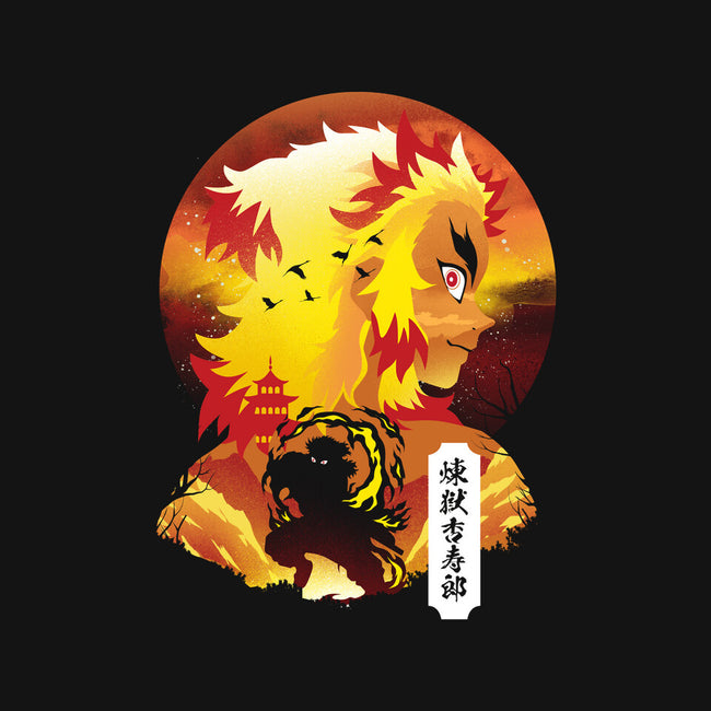 Rengoku Sunset-womens v-neck tee-dandingeroz