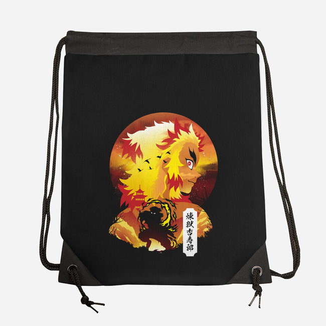 Rengoku Sunset-none drawstring bag-dandingeroz